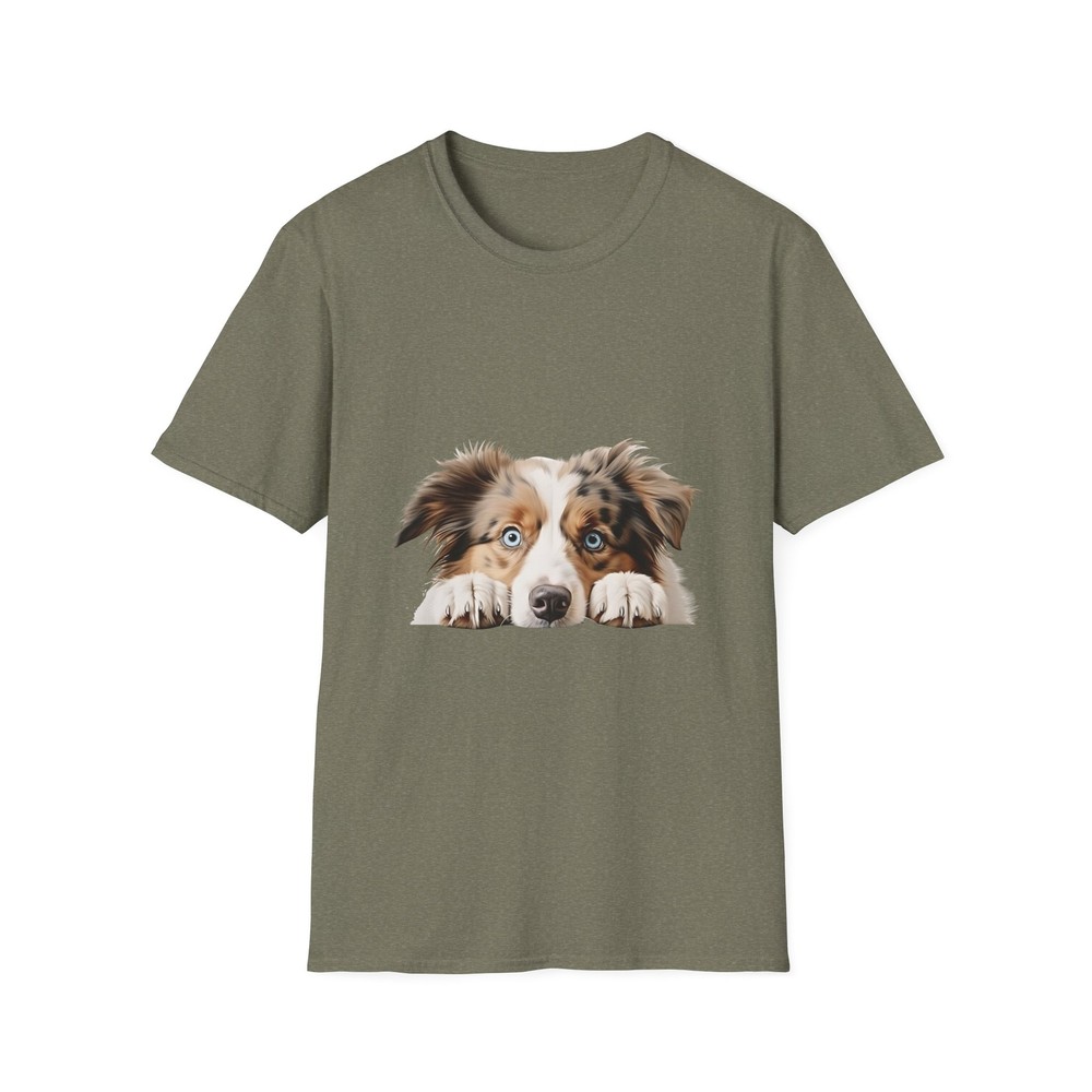 Adorable Puppy Graphic Tee, Dog Lover Gift, Softstyle T-Shirt, Everyday Wear,