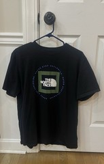 Men’s The North Face TNF Graphic Never Stop Exploring Black Shirt Size Large