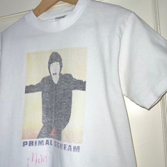 Vintage Primal Scream Band T-shirt -Signed by Mani- Youth L Britpop Stone Roses
