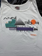 Vintage 1994 Ann Arbor Art Fair Tank Top Men’s XL Michigan Abstract