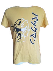 PAC-MAN JAPANESE LETTERING T-SHIRT YELLOW SMALL BY C-LIFE GROUP