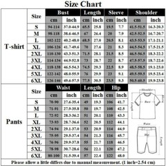 Men’s Outfit 2-Piece Set Short Sleeve T-Shirts and Shorts Sweatsuit Set Summer