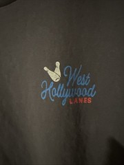 Hollister Small Gray Graphic Tee West Hollywood Lanes Bowling Shirt XL Heavyweig