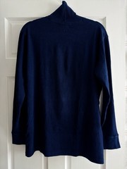 Blue Blue Japan Men’s Roll Neck Top Indigo Blue Size 3 – Medium