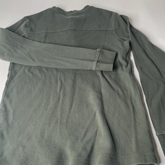 The North Face Men’s Green Solid Waffle Knit Henley Long Sleeve Tee Size S