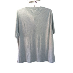 Jachs Signature Soft Touch Henley Shirt 3XL Gray Short Sleeve 3 Button NWT