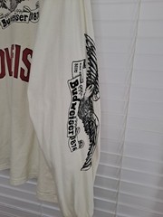 Budweiser King of Beers 1876 Eagle Pacsun Cream Med Long Sleeve Graphic T-Shirt