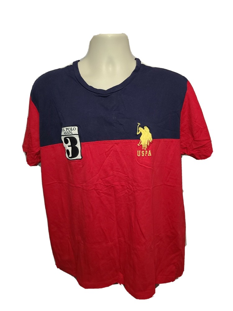 US Polo Assn USPA #3 Adult Red XL TShirt