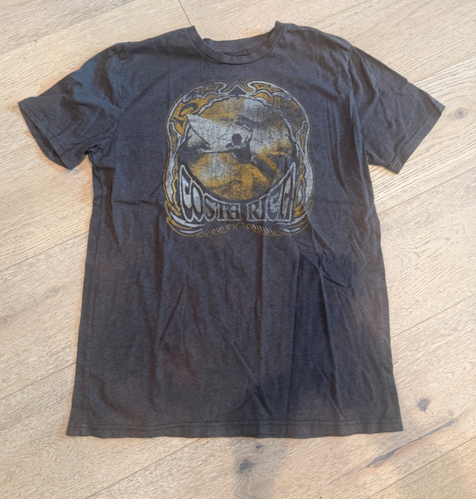 Vintage Costa Rica CUSTOM ’77 gray graphic t-shirt size large