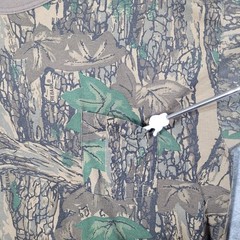 Ace Sportswear T-Shirt Mens L Brown Trebark Camo Pocket Tee Vintage Made in USA