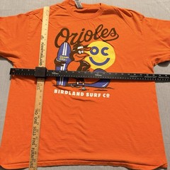 Baltimore Orioles Ocean City MD Birdland Surf Co Orange Graphic T Shirt XL