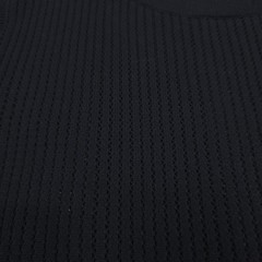 NN07 Huxley Tank Top Mens XL Black Cotton Open Knit Ribbed Collar Cotton