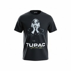 Tupac Graphic Tee Mens Large Black Rap Hip Hop Shirt Brand New Original