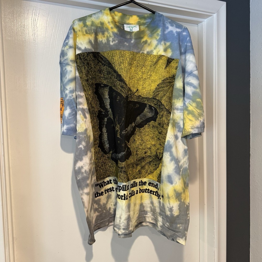 Tie Dye Online Ceramics Long Sleeve T Shirt New Size XXL Butterfly