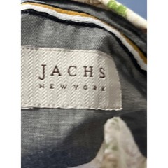 JACHS New York Mens Tiki Print Shirt XL Short Sleeve Button Up Tropical Resort