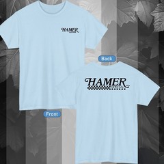 Hamer Guitar Logo Active T-Shirt Color Black/Red/Navy/Blue/White/Grey S-5XL
