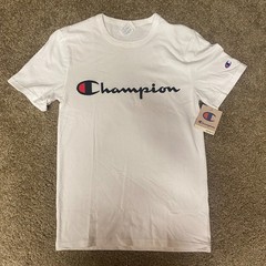 Champion Heritage Life Script Raised Logo Tee Shirt Mens large White Athletic