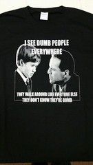 I SEE DUMB PEOPLE T-Shirt Screen Printed The Sixth Sense Bruce Willis Dead meme