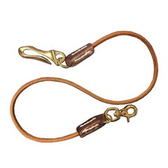 Biker Genuine Leather Wallet Chain Jeans Keychain With Solid Brass Clasp (40cm)