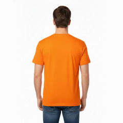 Hanes EcoSmart Men’s Safety Orange T-Shirt 5170 High Visibility Work Tee S-3XL