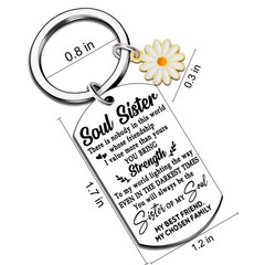 Soul Sister Gifts For Women Friendship Keychain Gifts For Friends Female Birt…