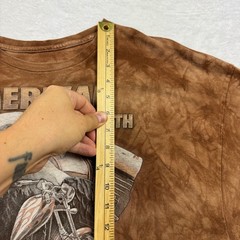 2015 Mountain Jo American by Birth Biker by Choice T-Shirt 2XL Brown Tie Dye