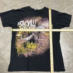 A Skylit Drive Men’s Black Skull Band T-Shirt Size M Grunge Emo Y2K