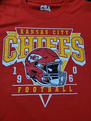 NFL Team Apparel Kansas City Chiefs Red Graphic T-Shirt Mens Large