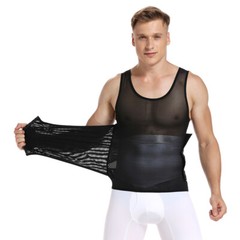 Fajas Para Hombres Faja Reductora De Hombre Men Body Shaper Tummy Control Tee