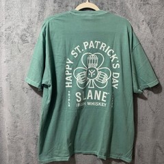 Comfort Colors Slane Irish Whiskey St Patricks Day T-Shirt Mens 2XL Green Cotton