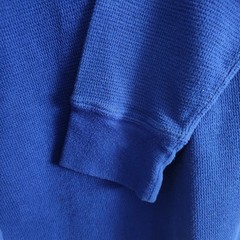 Polo Ralph Lauren Mens XL Blue Thermal Waffle Knit Long Sleeve Poly/Cotton Blend