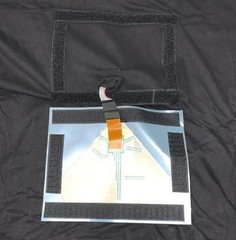 El Flashing Sound Activated LED T-Shirt Skull Black Short Sleeve Medium