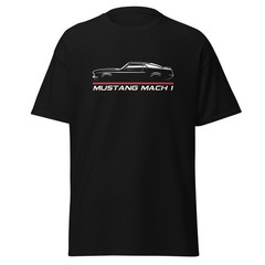 Mustang Mach 1 1970 Shaker Hood Twist Twister Custom Graphic Tee T-Shirt Gift
