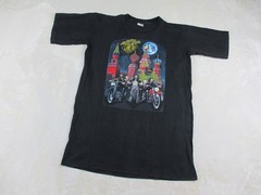 VINTAGE Veeta Gold Shirt Mens 2XL XXL Black Moscow Russia Motorcycle Rider*