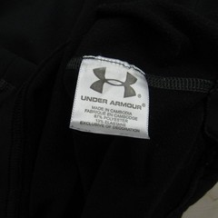 Under Armour Shirt Mens Large Black Fitted Mock Cold Gear Fleece Long Sleeve