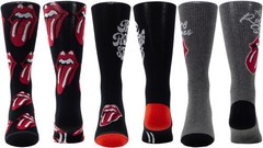 The Rolling Stones – Perri’s – Rolling Stones – Crew Socks (Assorted Styles 3 Pa