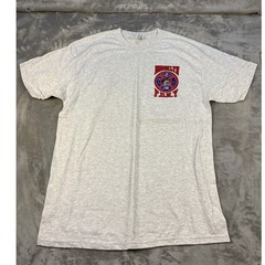 Hanes Heavyweight Mens Brooklyn FDNY Rescue 2 Graphic T-Shirt Ash Gray Large