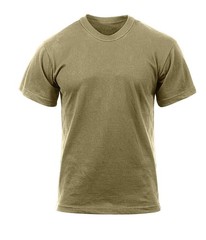 3 PACK -Coyote Brown Official AR 670-1 US Army Compliant Solid Military T-Shirts