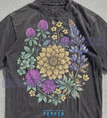 Vintage Floral Botanical Nature Plant Graphic Comfort Tee