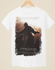 The Shawshank Redemption – Movie Poster Inspired Unisex White T-Shirt