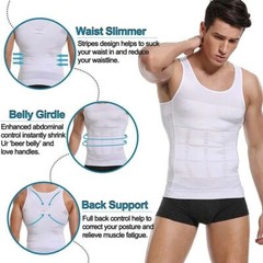 Men Cooling Weighted Workout Shaping Vest Weight Loss Slim Sleeveless Tank Top