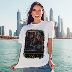 The Shawshank Redemption (1994) Movie Poster Inspired T-Shirt Retro Tee Unisex