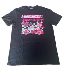 NWOT Pink Graphic Tee Cotton Hello Kitty Tokyo Speed Black Size M Tee Shirt