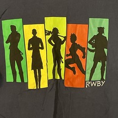 RWBY Rooster Teeth Large T Shirt