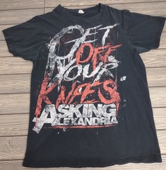Asking Alexandria Tour Retro style Black T shirt Heavy Cotton NH23440