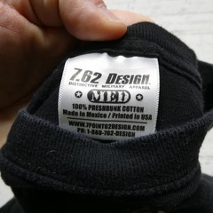 7.62 Design Shirt Mens Medium Black US Marines Power & Glory Sword Graphic Tee