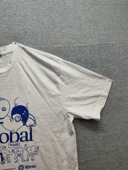 Ascolour Classic Men T Shirt L White Crew Neck Short Sleeve Graphic Logo Casual