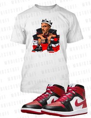 King J Shoe Collector Graphic Sneaker Tee Shirt J1 Mid Toe Big Tall Small Sport