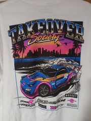 Box Set Mens Boxset Takeover Society Car Graphic White Shirt Men’s Size XL Used