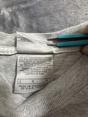 Vintage Nike Long Sleeve Shirt Center Swoosh Grey/Blue Size Large